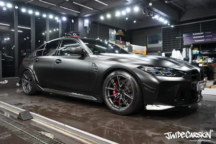 영통랩핑, BMW 신형 M3 사틴블랙 3M 전체랩핑 시공 후기 / 경기 수원 영통