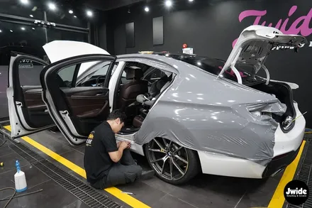 광교랩핑 BMW 5시리즈 전체 + 실내랩핑 / 경기 수원 영통