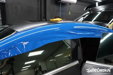 메르세데스 벤츠 AMG GT63s 다저블루 전체 랩핑은 수원랩핑 전문업체 제이와이드에서 / 경기 수원 영통