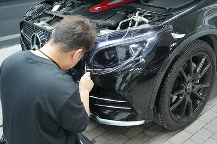 벤츠 GLC43AMG 헤드라이트 클리프디자인 스모그 라이트 PPF시공 / 경기 수원