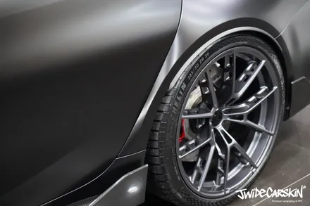 영통랩핑, BMW 신형 M3 사틴블랙 3M 전체랩핑 시공 후기 / 경기 수원 영통