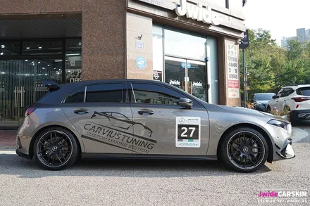 벤츠 A45AMG 듀오톤랩핑 및 카본PPF 블랙PPF 시공 / 수원,광교,동탄