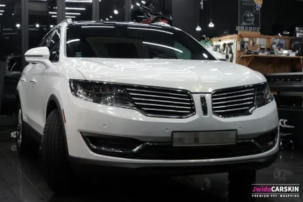 링컨 MKX SUV 차량에 흰색으로 전체랩핑 진행! / 광교ppf 제이와이드 / 수원,광교,동탄