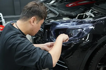 벤츠 GLC43AMG 헤드라이트 클리프디자인 스모그 라이트 PPF시공 / 경기 수원