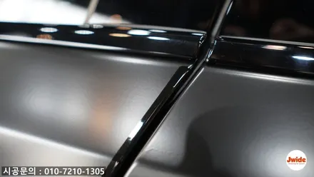수원 전체랩핑 BMW 520d 사틴블랙 무광검정 으로 전체랩핑 시공 / 경기 수원 영통