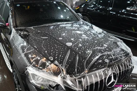 수원PPF 벤츠 GLC43AMG 본네트 및 필러 보호필름 시공 / 수원,광교,동탄