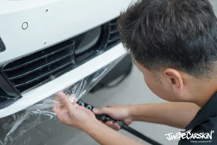 BMW 3시리즈 프런트 PPF 패키지 깔끔하게 완료, 영통PPF 전문 시공 전문업체 제이와이드 / 경기 수원 영통