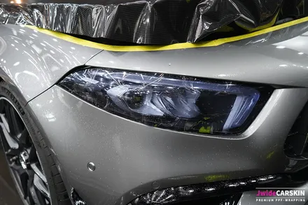 벤츠 A45AMG 듀오톤랩핑 및 카본PPF 블랙PPF 시공 / 수원,광교,동탄