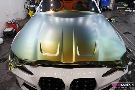 BMW M4 랩핑 에이버리 컬러플로우사틴프레쉬스프링 시공 / 수원,광교,동탄