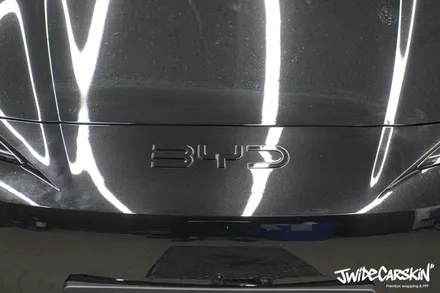 영통랩핑업체에서 진행한 BYD 씨라이언7 엠블럼 블랙 랩핑 시공 후기, 디테일까지 완성도 높게 / 경기 수원 영통