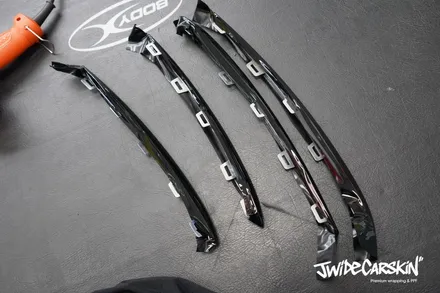 수원랩핑 벤츠 GLE53 AMG 루프스킨 사이드미러 크롬죽이기 부분랩핑 / 경기 수원