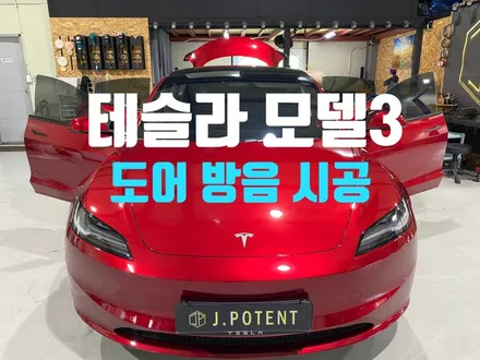 테슬라 모델3 풍절음이 고민이시라면 도어방음 지금 진행하세요 / 남양주, 구리, 하남