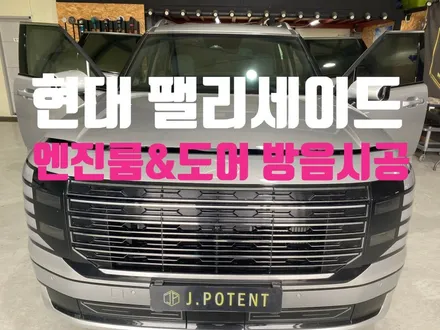 현대 준대형 SUV 팰리세이드, 풍절음 감소 도어방음시공 진행 / 남양주, 구리, 하남