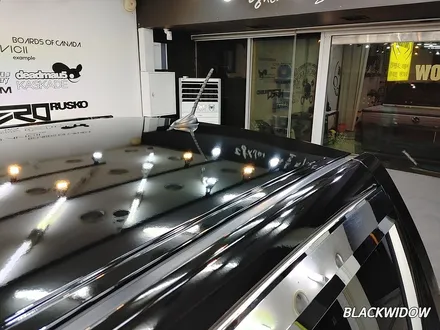 코란도스포츠 부분랩핑 / 구미블랙위도우 / 구미루프스킨 / 구미랩핑 / 구미시 봉곡동