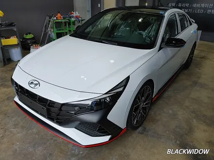 아반떼N 루프스킨 / 구미블랙위도우 / 구미루프스킨 / 구미랩핑 / 구미시 봉곡동