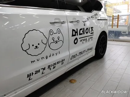 올뉴카니발 광고랩핑 / 구미블랙위도우 / 구미광고랩핑 / 구미랩핑 / 구미시 봉곡동