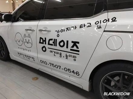 올뉴카니발 광고랩핑 / 구미블랙위도우 / 구미광고랩핑 / 구미랩핑 / 구미시 봉곡동