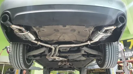 아우디 A6 3.0tfsi 알토배기 커스텀 JSR 가변배기 머플러튜닝 배기튜닝 커스텀배기 구조변경 배기음 / 경기 화성 향남