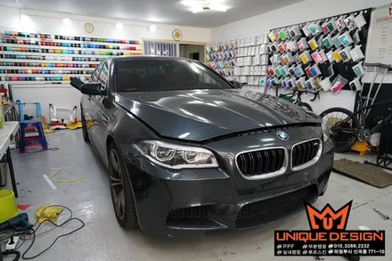 (의정부) BMW F10 M5 풀랩핑 시공기, 사틴블랙, 의정부래핑샵 / 의정부 신곡동
