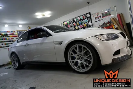 BMW E92 M3 사이드데칼 부착, 라이트PPF, 노원, 강북, 의정부 랩핑, 카스킨, 유니크디자인 / 의정부 신곡동