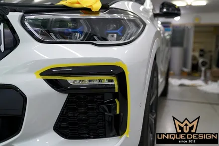 BMW X6(G06) 키드니그릴 랩핑- M230 무광그레이알루미늄 / 의정부 신곡동