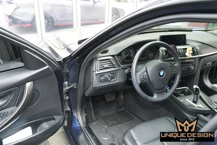 BMW 3시리즈(F30) 실내랩핑- 우드죽이기 완료! / 의정부 신곡동