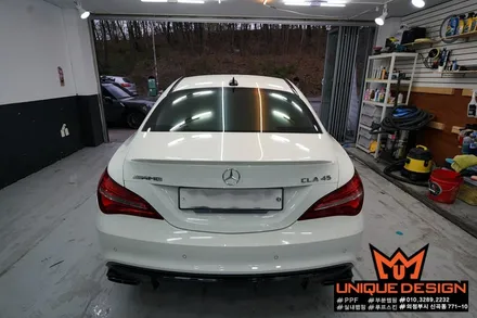 (의정부) 벤츠 CLA45AMG 스포일러 랩핑 전과후. 의정부 랩핑, 유니크디자인 / 의정부 신곡동
