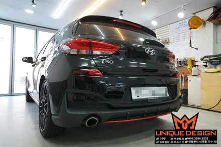 i30 페이스리프트, i30 N라인 포인트 랩핑, 의정부 랩핑, 카스킨, 유니크디자인 / 의정부 신곡동