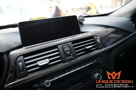 (의정부) BMW 3GT  실내랩핑, 리얼카본 필름 랩핑, 카스킨, 유니크디자인 / 의정부 신곡동