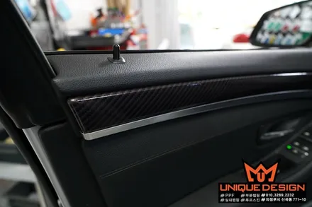 의정부 자동차 실내랩핑, BMW F10 M5 실내랩핑, 카스킨, 유니크디자인 / 의정부 신곡동