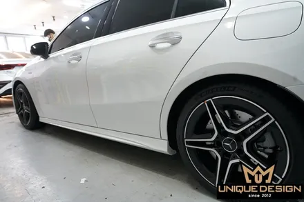벤츠 CLA35AMG 스포일러랩핑, 의정부 랩핑, 카스킨, 유니크디자인 / 의정부 신곡동