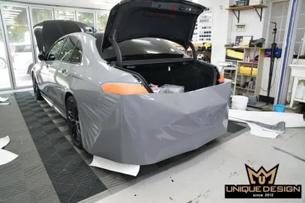 벤츠 E53AMG 전체랩핑 시공으로 크래용컬러 만들기- / 의정부 신곡동