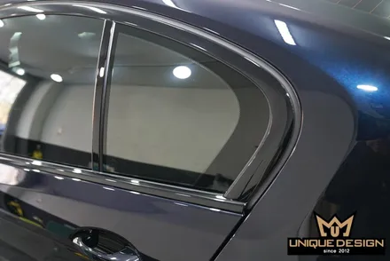 BMW G30 5시리즈 크롬죽이기, 윈도우몰딩 크롬에서 블랙으로 고광택랩핑! / 의정부 신곡동