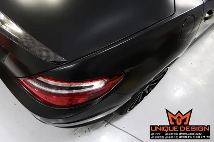 벤츠 SLK55 AMG. 사틴블랙 전체랩핑 시공기, 동영상 포함, 의정부랩핑 / 의정부 신곡동
