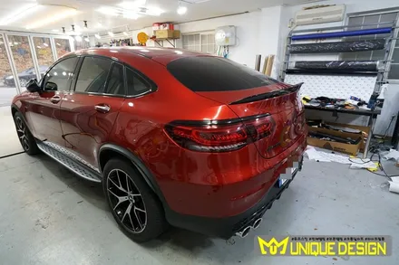 (의정부) 벤츠 GLC43AMG 사이드미러, 스포일러 랩핑, 3M2080 유광블랙, 유니크디자인 / 의정부 신곡동