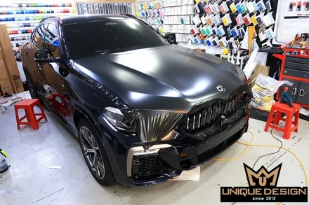 (의정부) BMW X6 G06 사틴블랙 전체 풀 랩핑 시공기- / 의정부 신곡동