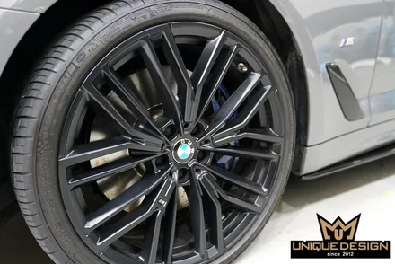 BMW G30 540i LCI 휠랩핑 시공으로 블랙휠 만들기. 의정부 랩핑, 카스킨, 유니크디자인 / 의정부 신곡동