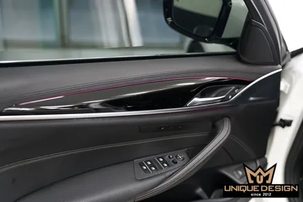 BMW 520D(G30) 실내랩핑, 3M2080매트릭스블랙 / 의정부 신곡동