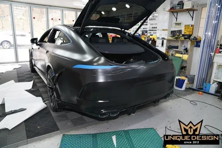벤츠 GT43AMG 전체랩핑 + 크롬딜리트 / 의정부 신곡동
