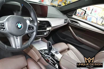 BMW G30 5시리즈 실내랩핑- 티타늄브러쉬 / 의정부 신곡동
