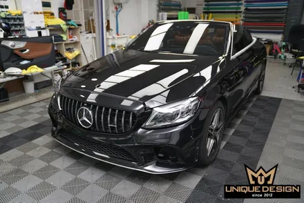 의정부 전체랩핑 전문시공점에서 벤츠 C43AMG 고광택랩핑 시공으로 순정컬러 만들기 / 의정부 신곡동