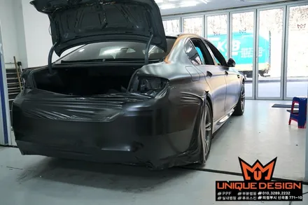 (의정부) BMW F10 M5 풀랩핑 시공기, 사틴블랙, 의정부래핑샵 / 의정부 신곡동