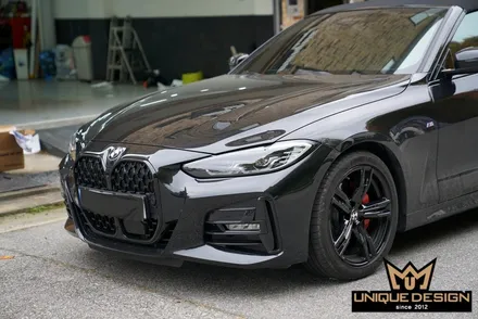 BMW 430i(G22) 컨버터블 휠랩핑으로 블랙휠 만들기 성공! / 의정부 랩핑, 카스킨, 유니크디자인 / 의정부 신곡동