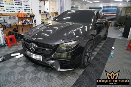 (의정부) E63AMG 크롬죽이기, 그릴랩핑 PET고광택랩핑 / 의정부 신곡동
