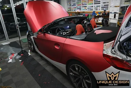 BMW Z4(G29) 전체랩핑- 비닐프로그 PET 프리즈메틱레드 / 의정부 신곡동