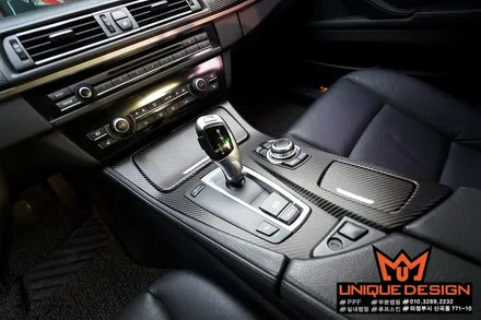 BMW 5시리즈 실내랩핑 시공, 의정부 랩핑, 카스킨, 유니크디자인 / 의정부 신곡동