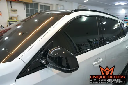 (의정부) BMW X6 (G06) 루프스킨 시공, 3M2080 유광블랙, 유니크디자인 / 의정부 신곡동