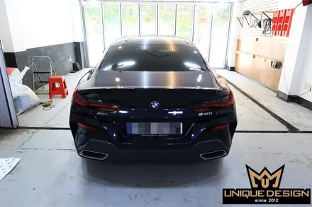 BMW 8시리즈(840i) 크롬 딜리트, 죽이기 + 리어디퓨져 카본랩핑 / 의정부 신곡동