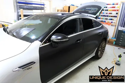 (의정부) 벤츠 GT43 AMG 전체 풀 랩핑, 사틴블랙, 유니크디자인 / 의정부 신곡동