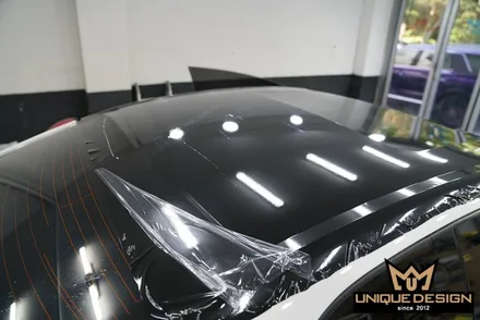 (의정부) 포르테쿱 루프스킨 제거 및 재시공. 3M2080 GLOSS BLACK / 의정부 신곡동